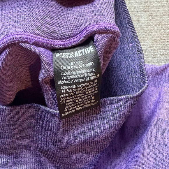 PINK Victoria's Secret Lavender Mesh Leggings 1510 - Picture 6 of 7